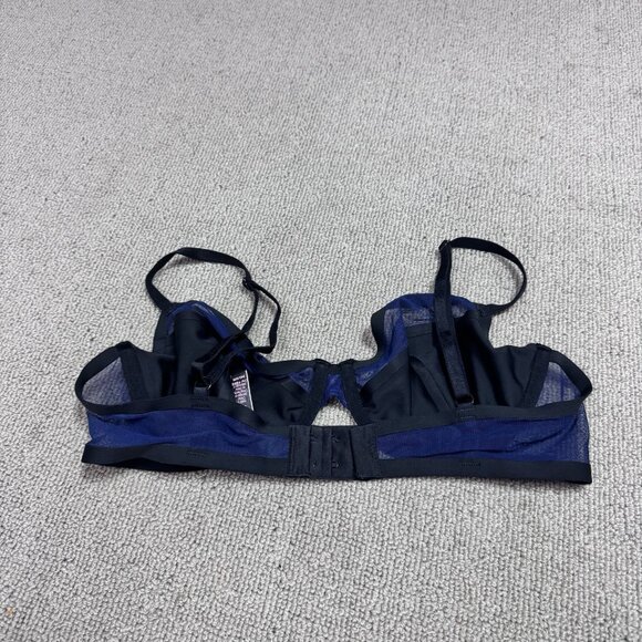 Victoria’s Secret Bra Unlined Demi Black Blue Women’s Size 34D - Picture 5 of 9